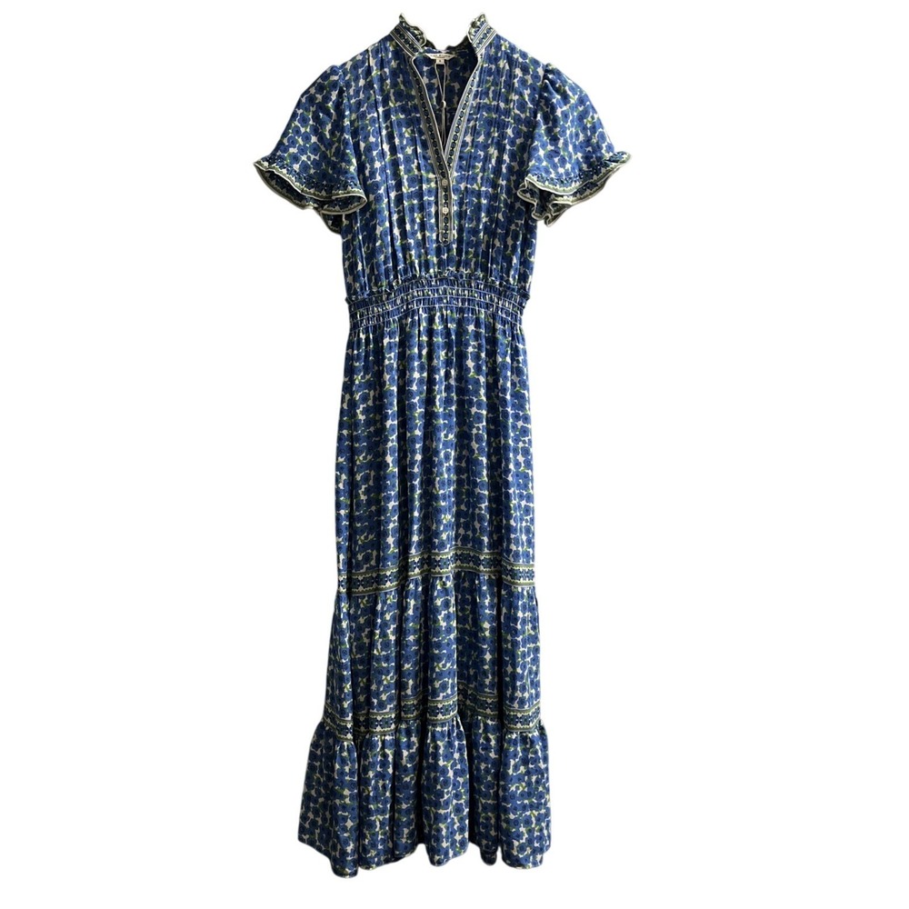 Max Studio Blue Floral Maxi Dress